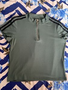 Green Striped Tee