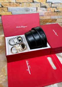 Salvatore Ferogama 2 Buckle Belts New