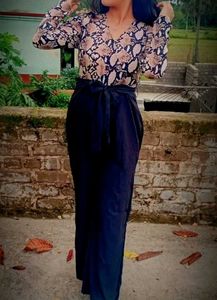 Stylish Animal Print Jumpsuit