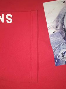 Red Graphic Print Hoodie
