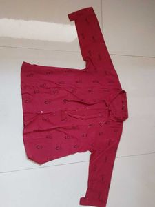Red Printed shirt