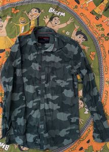 Mens Camouflage Print Shirt