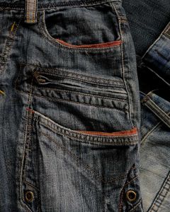 KUBAYASHI STRAIGHT BIKER JEANS