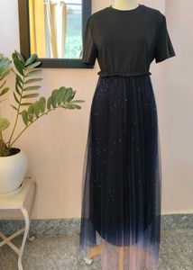 SHEIN Ombre Mesh Panel Dress