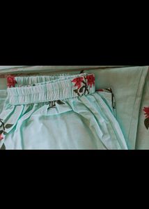 Cotton Anarkali With Plazzo Set For Women