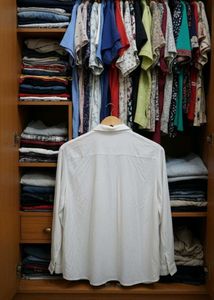 Brand New Elegant White Pearl Collar Shirt | Soft