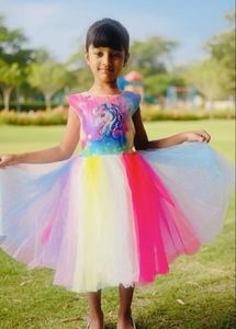 New Colorful Unicorn Girls Dress