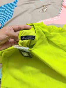 Neon Green Layered Mini Dress