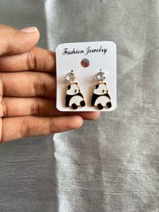 4 Panda Earrings