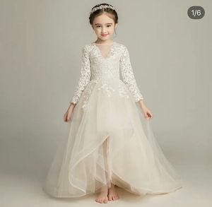 Girl's Elegant Long Sleeve Dress