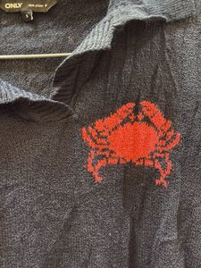 Cute Crab Polo Top Of Only