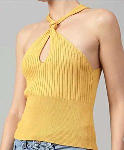 Mustard Halter Neck Top SIZE :- M