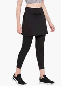 Black Skirted Leggings
