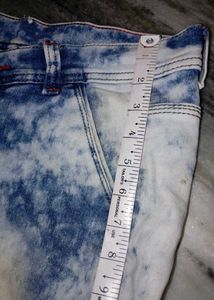 Acid Wash Cargo Jeans