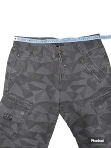 Premium FOB Geometric Cargo Pants