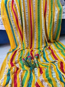 Striped Saree with Blouse Piece