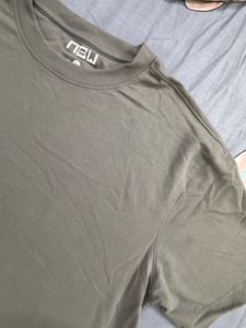 Oversized Grey Plain Tee