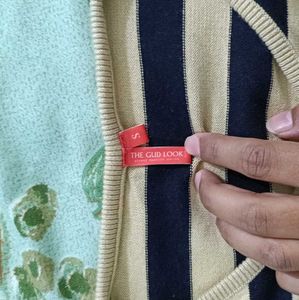 Knitted Striped Sleeveless Dress