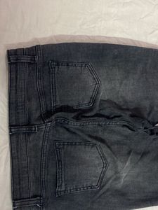 Charcoal Colour Bootcut Jeans