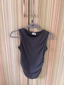 Gray Sleeveless Tank Top