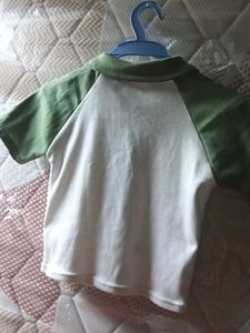 Cute Green &amp; White Heart crop top