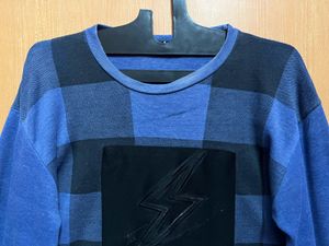 Full Sleeves Blue Tshirt For Men