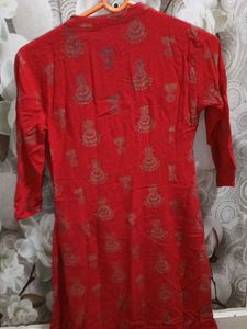 Red Printed Kurti