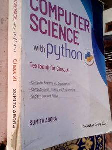 Computer Science Python Book Class 11th