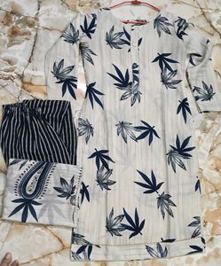 Leaf Print Suit 3 Piece