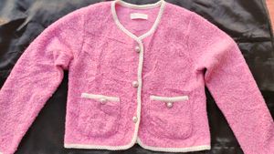 (Made In Korean) Pink Knit Cardigan