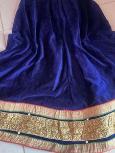 Elegant Velvet Ethnic Skirt