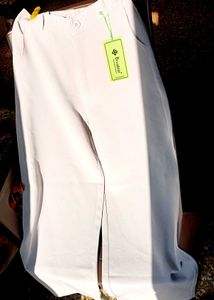 Beige Wide Leg Pants