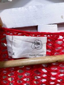 Cherry Breeze Open Knit Top C