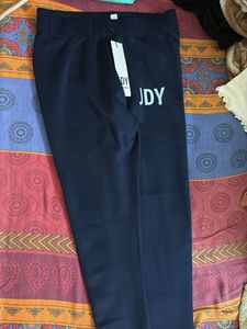Jdy Navy Blue Track Pants 28 size