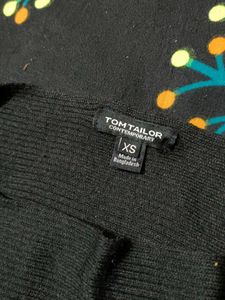 Black Dolman Sleeve Knit Top