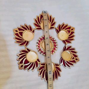 Lotus Diya Rangoli