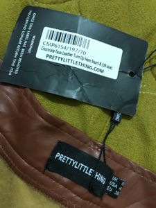 Highwaisted Faux Leather Shorts Waist 26-28