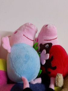 Peppa Pig Plush Toys Lot