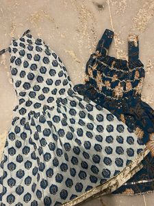 Baby Girl Sleeveless Frock With Sharara Pant
