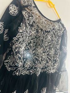 Beautiful Mirror Work Short Kurti