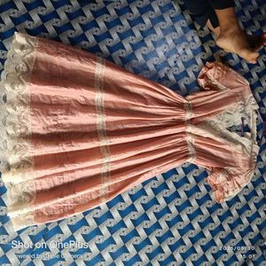 Peach Lace Dress