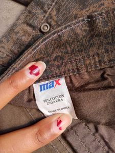 Paisley Print New Pants &amp; Belt