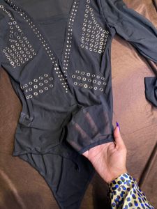Imported Gothic Net Bodysuit