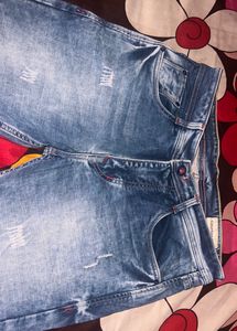 CK Brand Sky Blue Jeans For Men Length 38”