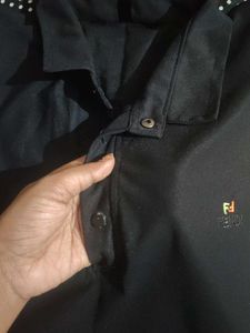 Fendi Black Polo Shirt