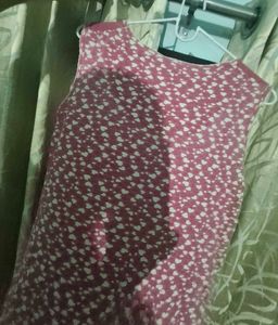 Cute Pink Heart Design Short Night Dress