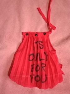 Red 'Its Only For You' Top