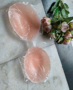Silicone Adhesive Bra With Fabric Pad