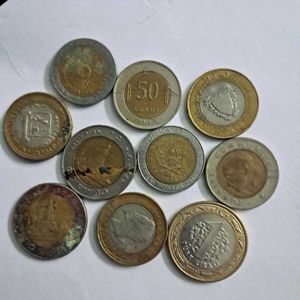 10BiMetallicForeignCoins