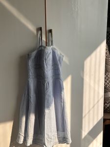 Cute Blue Lace Dress